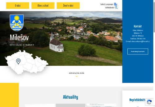 Zobrazit webové stránky Obecní úřad Milešov