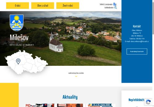 Zobrazit webové stránky Obecní úřad Milešov