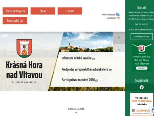 Městský úřad Krásná Hora nad Vltavou