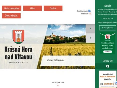 Městský úřad Krásná Hora nad Vltavou