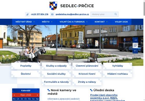 Zobrazit webové stránky Městský úřad Sedlec-Prčice