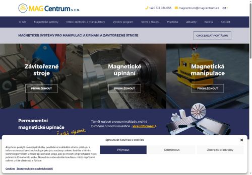 MAG Centrum, s.r.o. nabízí práci na pozici Obchodně-technický zástupce - strojírenství M/Ž v obci Kutná Hora
