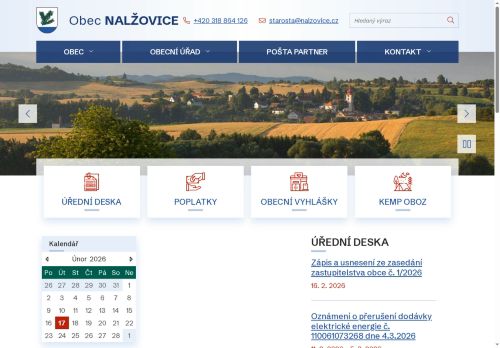 Zobrazit webové stránky Obecní úřad Nalžovice