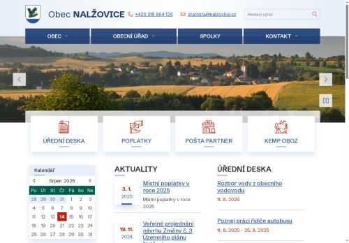 Zobrazit webové stránky Obecní úřad Nalžovice
