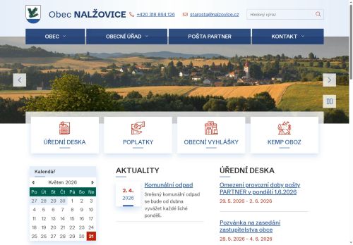 Zobrazit webové stránky Obecní úřad Nalžovice