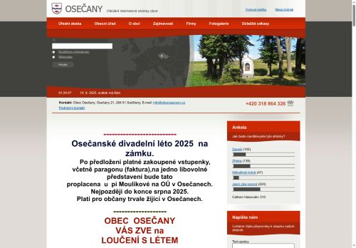 Zobrazit webové stránky Obecní úřad Osečany