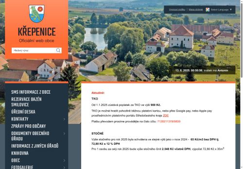 Zobrazit webové stránky Obecní úřad Křepenice