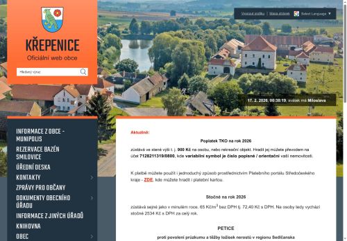 Zobrazit webové stránky Obecní úřad Křepenice
