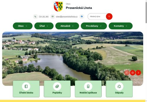 Zobrazit webové stránky Obecní úřad Prosenická Lhota