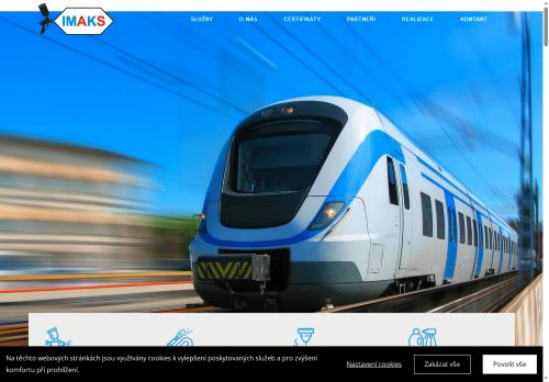 Webové stránky IMAKS CZ Company s.r.o., Plzeň