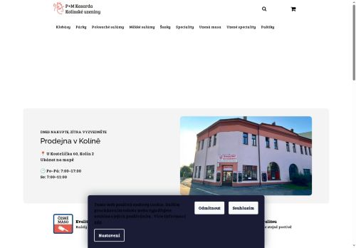P+M Kasarda Kolínské uzeniny, s.r.o. nabízí práci na pozici prodavač/ka v obci Kolín