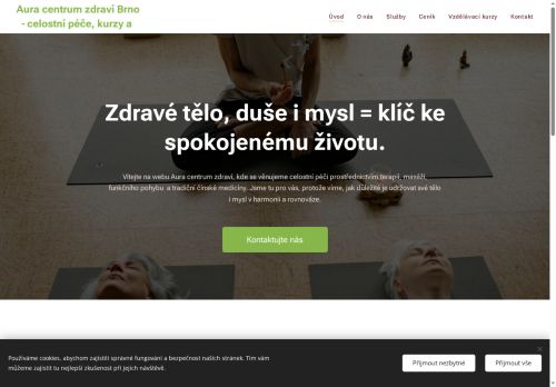 Zobrazit webové stránky AURA CENTRUM ZDRAVÍ - terapeutické a pohybové studio