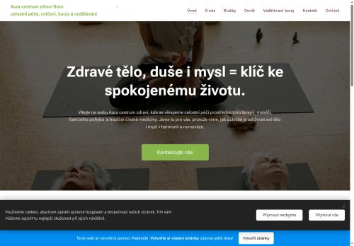 Zobrazit webové stránky AURA CENTRUM ZDRAVÍ - terapeutické a pohybové studio