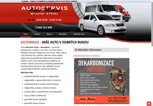 Miroslav Strial nabízí práci na pozici Automechanik/čka - Autotronik v obci Kladno