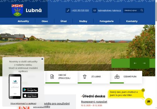 Zobrazit webové stránky Obecní úřad Lubná