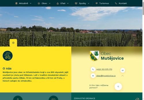 Zobrazit webové stránky Obecní úřad Mutějovice