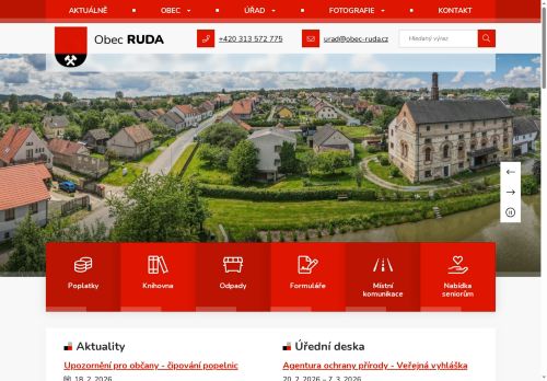 Zobrazit webové stránky Obecní úřad Ruda