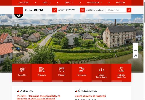 Zobrazit webové stránky Obecní úřad Ruda