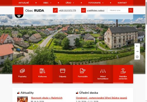 Zobrazit webové stránky Obecní úřad Ruda