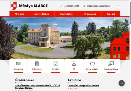 Zobrazit webové stránky Úřad městyse Slabce