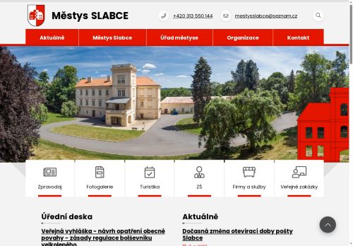 Zobrazit webové stránky Úřad městyse Slabce