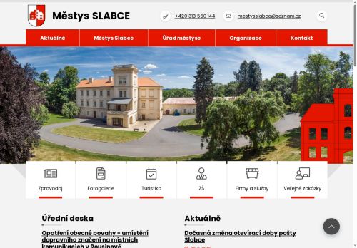Zobrazit webové stránky Úřad městyse Slabce