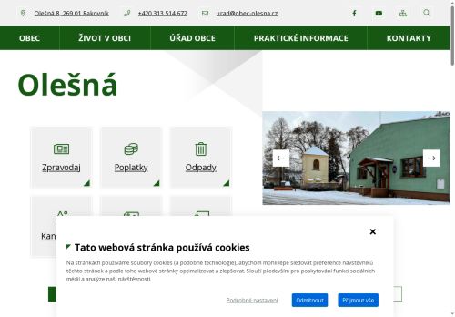 Zobrazit webové stránky Obecní úřad Olešná