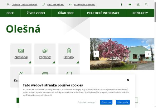 Zobrazit webové stránky Obecní úřad Olešná
