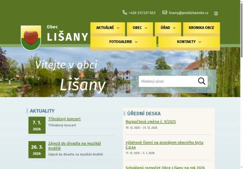 Zobrazit webové stránky Obecní úřad Lišany