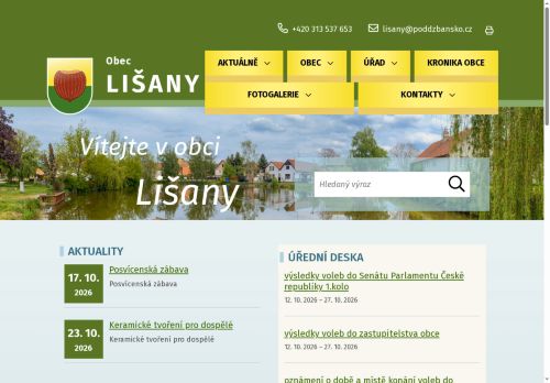 Zobrazit webové stránky Obecní úřad Lišany