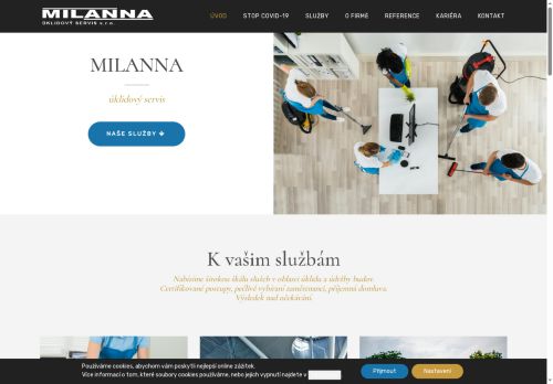 MILANNA - úklidový servis s.r.o. nabízí práci na pozici Uklízeči a pomocníci v hotelích, administrativních, průmyslových a jiných objektech v obci Praha