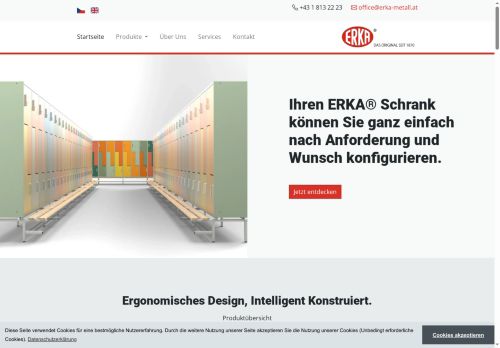 Webové stránky ERKA METALTEC s.r.o., Znojmo