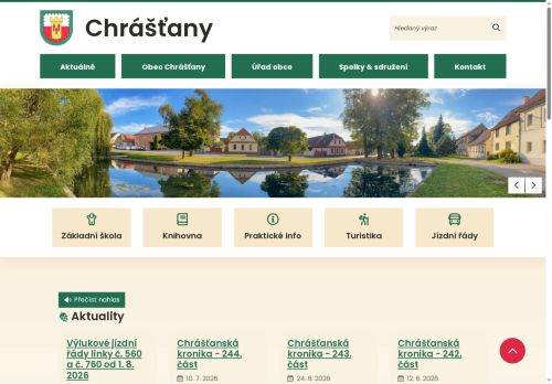 Zobrazit webové stránky Obecní úřad Chrášťany