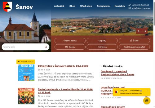 Zobrazit webové stránky Obecní úřad Šanov