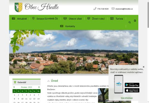 Zobrazit webové stránky Obecní úřad Hředle