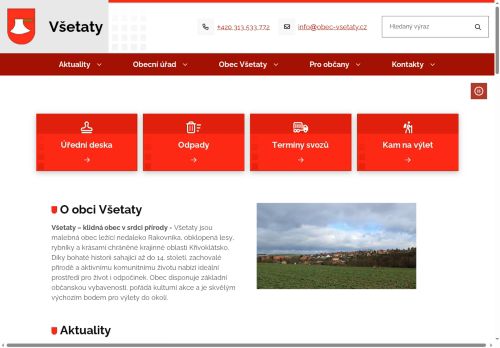 Zobrazit webové stránky Obecní úřad Všetaty