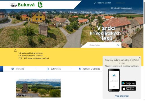 Zobrazit webové stránky Obecní úřad Velká Buková