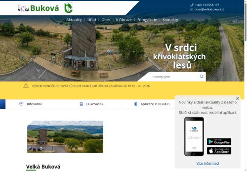 Zobrazit webové stránky Obecní úřad Velká Buková