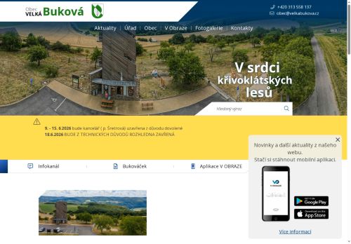 Zobrazit webové stránky Obecní úřad Velká Buková