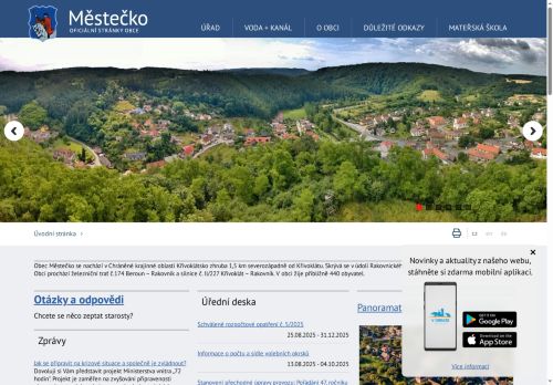 Zobrazit webové stránky Obecní úřad Městečko