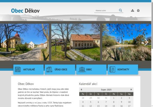 Zobrazit webové stránky Obecní úřad Děkov