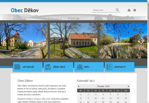 Zobrazit webové stránky Obecní úřad Děkov