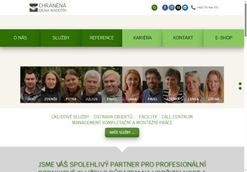 Chráněná Dílna Radotín s.r.o. nabízí práci na pozici Úklidový pracovník/pracovnice v obci Mnichovo Hradiště