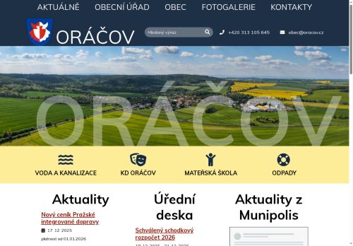Zobrazit webové stránky Obecní úřad Oráčov