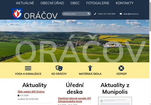 Zobrazit webové stránky Obecní úřad Oráčov