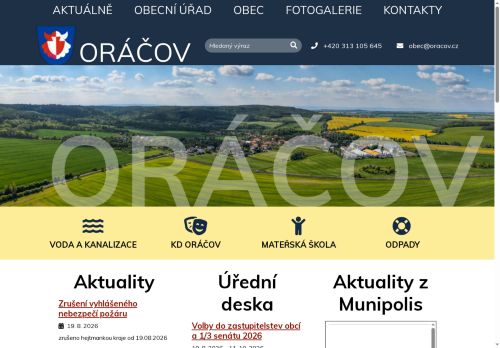 Zobrazit webové stránky Obecní úřad Oráčov