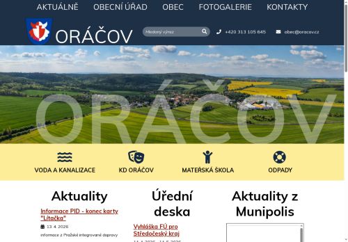 Zobrazit webové stránky Obecní úřad Oráčov