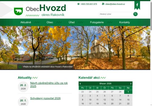 Zobrazit webové stránky Obecní úřad Hvozd