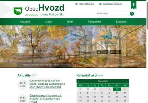 Zobrazit webové stránky Obecní úřad Hvozd