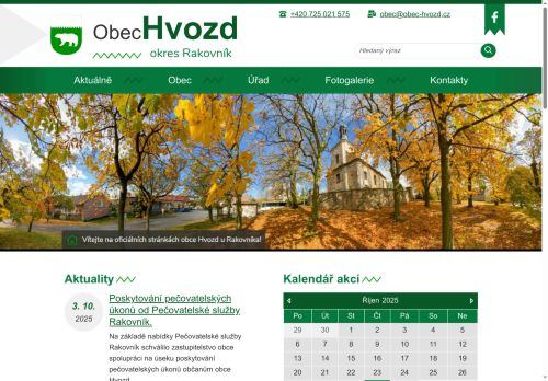Zobrazit webové stránky Obecní úřad Hvozd